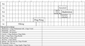 2017Club-Activity-Schedule