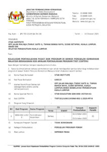Surat Kelulusan Pentauliahan L1 COPTPA-1