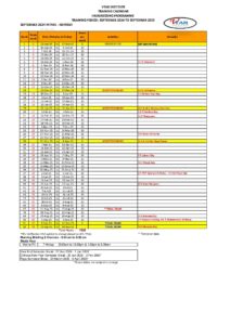 HAIRDRESSING TRAINING CALENDAR HDP0924