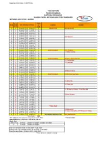 TRAINING CALENDAR Electrical BEE0924
