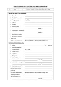 PTPK Loan Application Form 2025